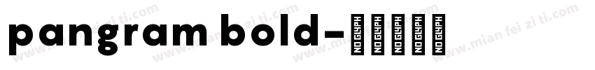 pangram bold字体转换